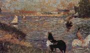 Georges Seurat Underwater Horse oil